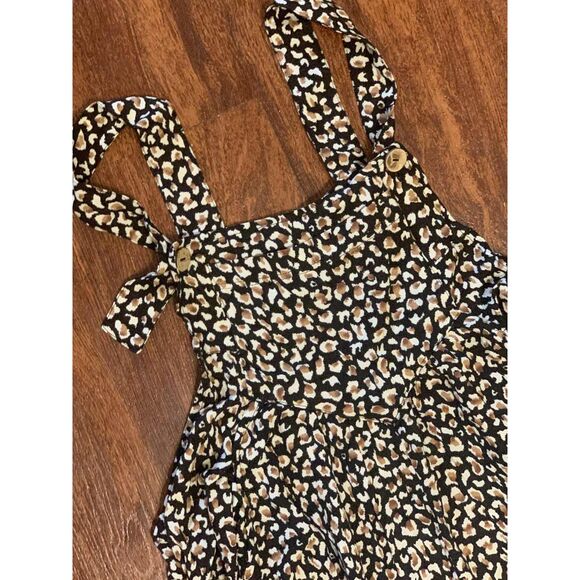 Jodifl NWT Leopard Safari Party Oversized Overalls, size L - Picture 4 of 5